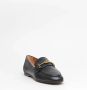 TOD'S Zwarte gehamerde leren instapper Black Dames - Thumbnail 3