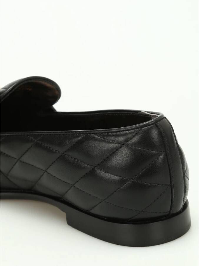 TOD'S Zwarte Gewatteerde Leren Loafer Black Heren