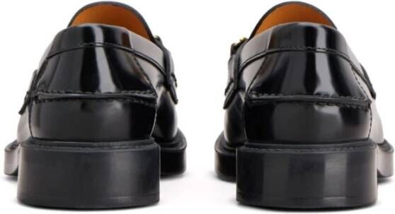 TOD'S Zwarte Hook Loafer Schoenen Black Dames