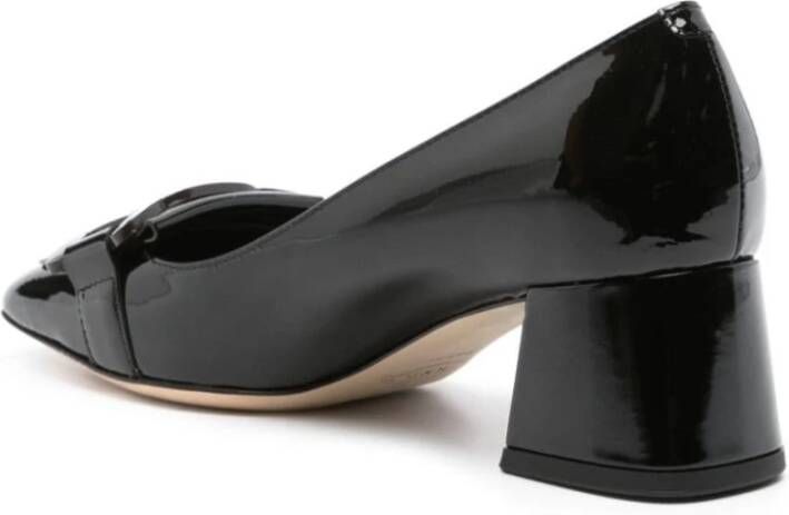 TOD'S Zwarte Lakleren Loafer met Kwastje Black Dames