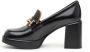 TOD'S Zwarte leren hakmocassin Black Dames - Thumbnail 3