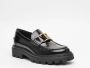 TOD'S Zwarte leren instapper Black Heren - Thumbnail 2