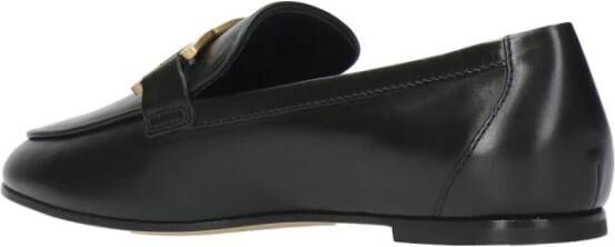 TOD'S Zwarte leren Kate Slipper Sandalen Black Dames