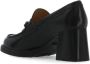 TOD'S Zwarte Leren Loafer met Gouden Logo Black Dames - Thumbnail 4