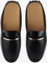 TOD'S Zwarte Leren Loafers Black Dames - Thumbnail 1