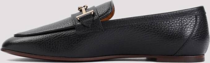 TOD'S Zwarte Leren Loafers Blue Dames