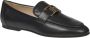 TOD'S Zwarte Leren Loafers Elegante Stijl Black Dames - Thumbnail 2