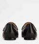 TOD'S Zwarte leren mocassin met T-accessoire Black Dames - Thumbnail 3