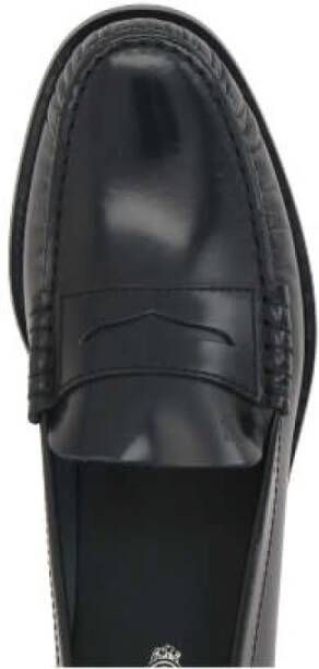 TOD'S Zwarte leren mocassin schoenen Black Dames