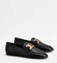 TOD'S Zwarte Leren Mocassin Schoenen Black Dames - Thumbnail 2