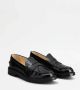 TOD'S Zwarte Patent Leren Loafer met Penny Bar Black Dames - Thumbnail 3