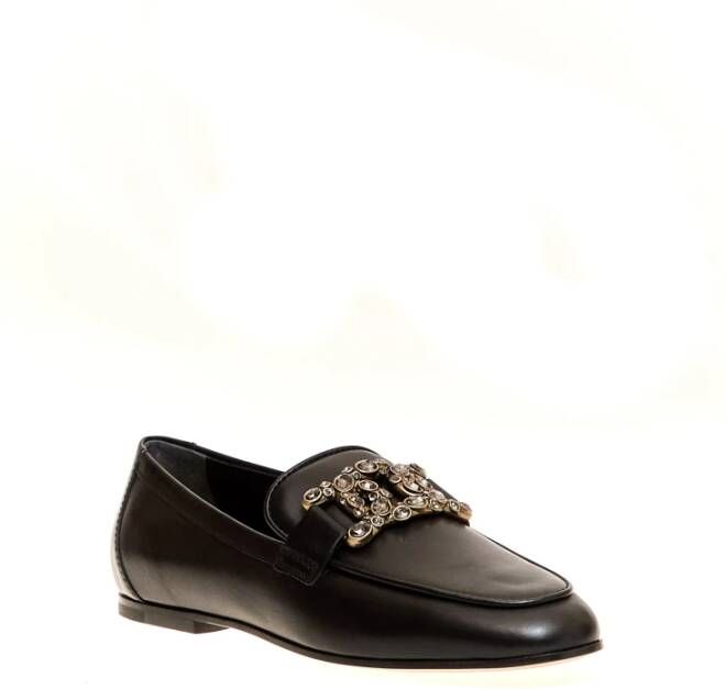 TOD'S Zwarte Leren Mocassins Damesschoenen Black Dames