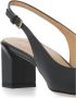 TOD'S Zwarte leren slingback met metalen detail Black Dames - Thumbnail 6