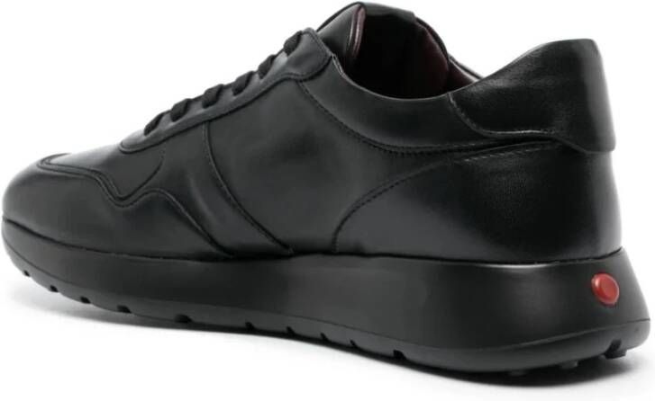 TOD'S Zwarte Leren Sneakers Black Heren