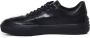 TOD'S Zwarte Leren Vetersneakers Black Heren - Thumbnail 4