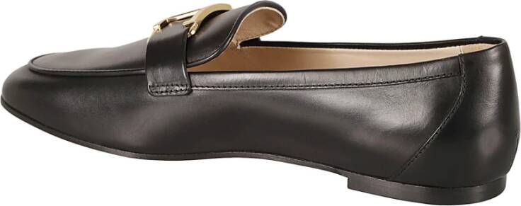 TOD'S Zwarte Loafer Schoenen Elegante Stijl Black Dames