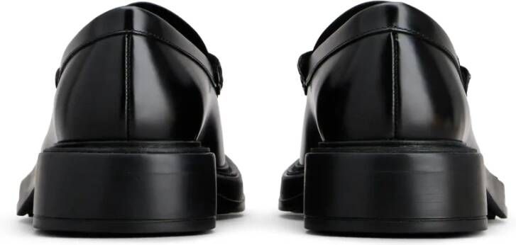 TOD'S Zwarte Loafers met T Timeless Accessoire Black Heren