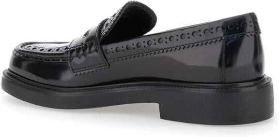 TOD'S Zwarte Mocassin Platte Schoenen Black Dames