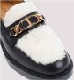 TOD'S Zwarte Montone Loafer Black Dames - Thumbnail 4