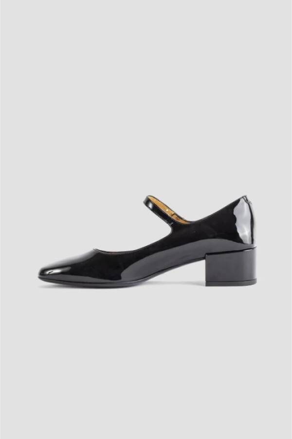 TOD'S Zwarte Patentleren Botton Slippers Black Dames