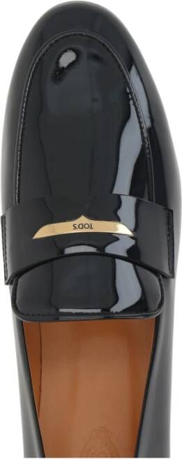 TOD'S Zwarte Penny Loafer Schoenen Black Dames