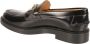 TOD'S Goudkleurige Metalen Horsebit Leren Loafers Black Dames - Thumbnail 8