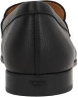 TOD'S Zwarte platte schoenen Elegante stijl Black Heren