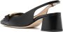 TOD'S Zwarte Sandalen met Kettingdetail Vierkante Neus Black Dames - Thumbnail 3