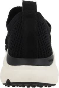 TOD'S Zwarte Slip-On Sneakers met Ketting Patch Black Dames