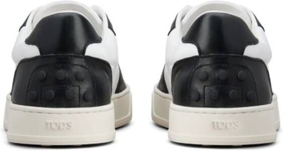 TOD'S Zwarte Sneakers Kleurblok Panel Ontwerp Black Heren