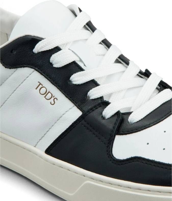 TOD'S Zwarte Sneakers Kleurblok Panel Ontwerp Black Heren