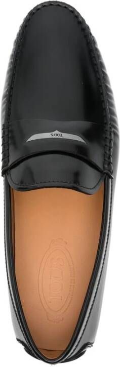 TOD'S Zwarte Studzool Leren Binnenzool Schoen Black Heren