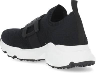 TOD'S Zwarte Tech Fabric Damessneakers Zwart Dames