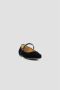 TOD'S Zwarte Velvet Ballerina's met T Logo Black Dames - Thumbnail 3