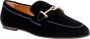 TOD'S Zwarte Velvet Loafer Schoenen Black Dames - Thumbnail 2