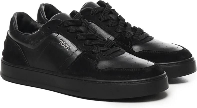 TOD'S Zwarte Veterschoenen Black Heren