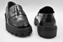 TOD'S Zwarte Veterschoenen met Platte Zool Black Dames - Thumbnail 3