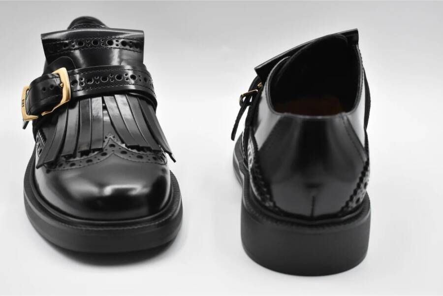 TOD'S Zwarte Veterschoenen voor Dames Black Dames