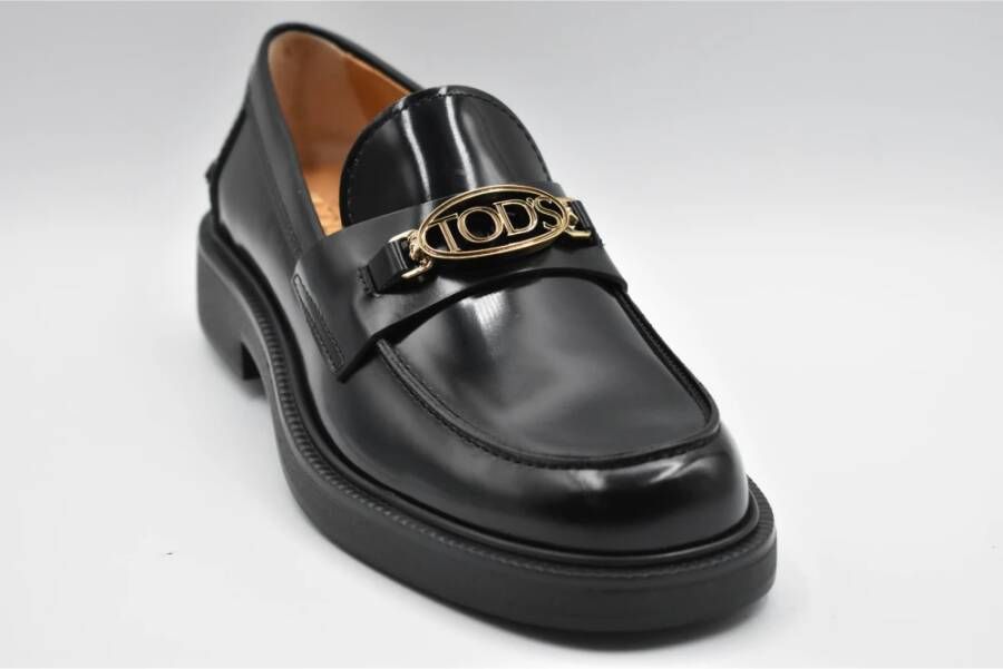 TOD'S Zwarte Veterschoenen voor Dames Black Dames