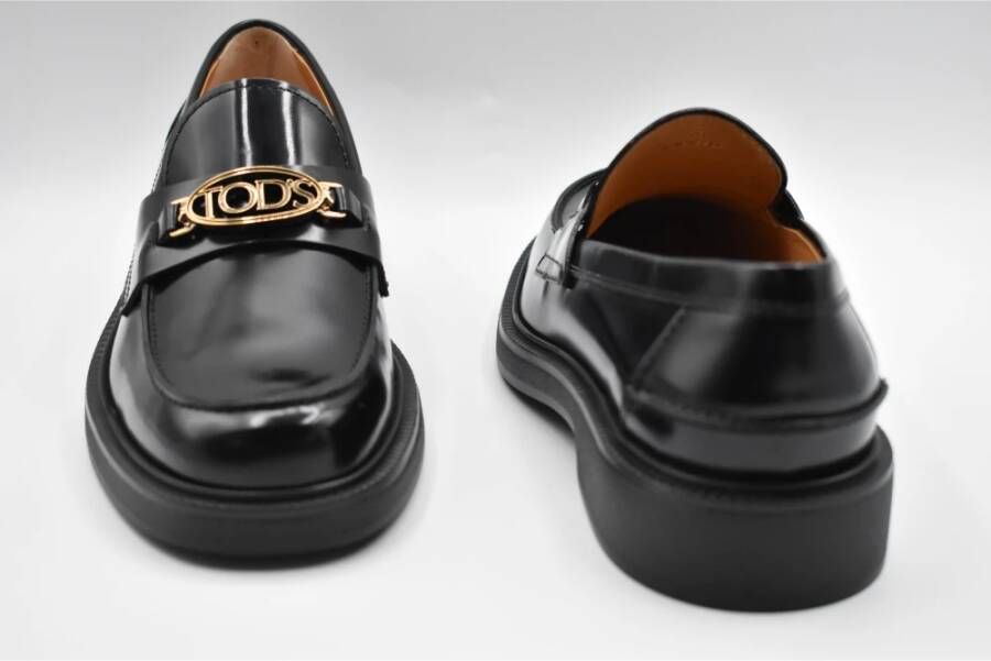 TOD'S Zwarte Veterschoenen voor Dames Black Dames