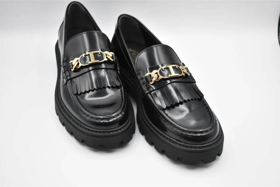 TOD'S Zwarte Veterschoenen voor Dames Black Dames