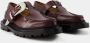 Toga Pulla Loafers Aj1278 Loafers Leather Burgundy in rood - Thumbnail 2