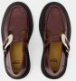 Toga Pulla Loafers Aj1278 Loafers Leather Burgundy in rood - Thumbnail 4