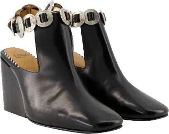 Toga Pulla Leather boots Black Dames