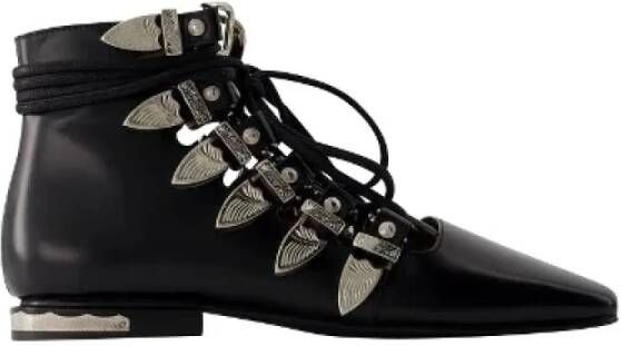 Toga Pulla Leather boots Black Dames