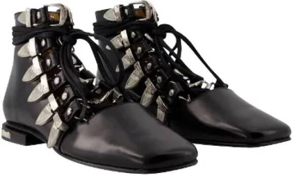 Toga Pulla Leather boots Black Dames