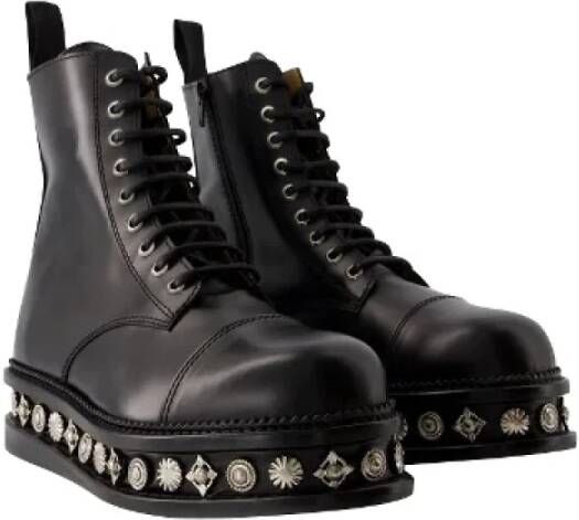 Toga Pulla Leather boots Black Dames