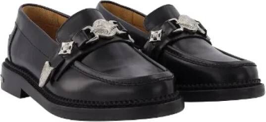 Toga Pulla Leather flats Black Dames