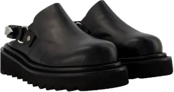 Toga Pulla Leather flats Black Dames