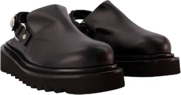 Toga Pulla Leather flats Black Dames